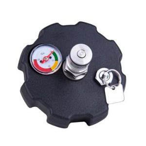 Ball lock co2 cap for growler