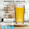 infographic of british style nonic 19oz imperial pint glass