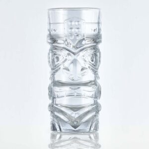 14oz heavy tiki glass on a white background.