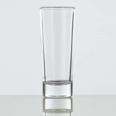 4oz shooter shot glass on a white background.
