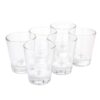 six tapered 1.75oz shot glasses.