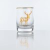 buck 13.75oz whiskey glass for double old fashioned drinks or just plain good whiskey on a white background.