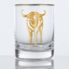 bull double old fashioned 11.75oz whiskey glass on a white background.