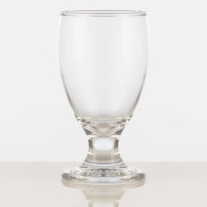 10oz glass goblet, perfect for juice, water, table top setting.