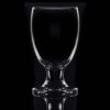 10oz goblet that is backlit on a black background showing the outline of the glass.