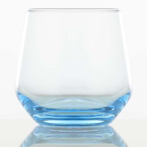 13oz azure stemless tumbler glass