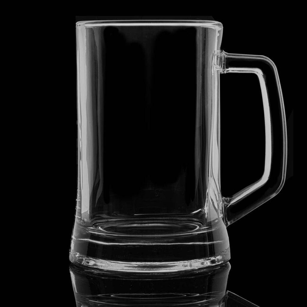 Classic German Glass Stein Beer Mug 22 oz Capacity