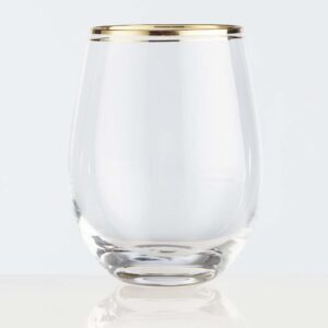 11.75 oz Drinking Glasses With Multicolored Base