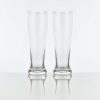 two 24oz jumbo pilsner glasses on a white background.