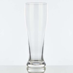 classic tall and slender 14.5oz pilsner glass with a heavy weighted base.