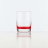 red 11.75 oz glass on a white background.
