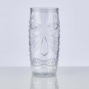 gorgeous 20oz highball tiki glass on a white background.