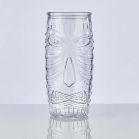 gorgeous 20oz highball tiki glass on a white background.