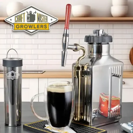 cold brew coffee kit for Craft Master pressurized growlers - fits 128 oz and 64 oz.